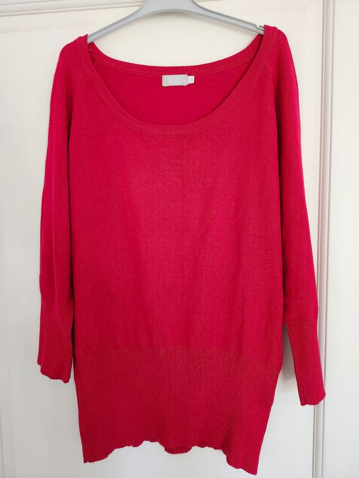Pull rouge Jacqueline Riu taille L