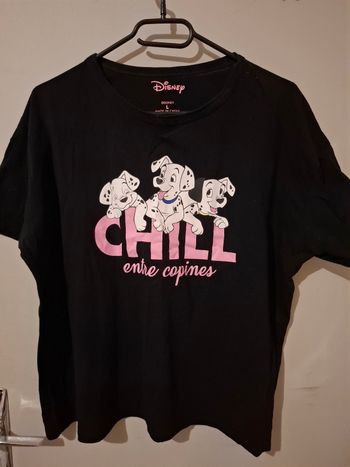 Tee-shirt Noir Dalmatien