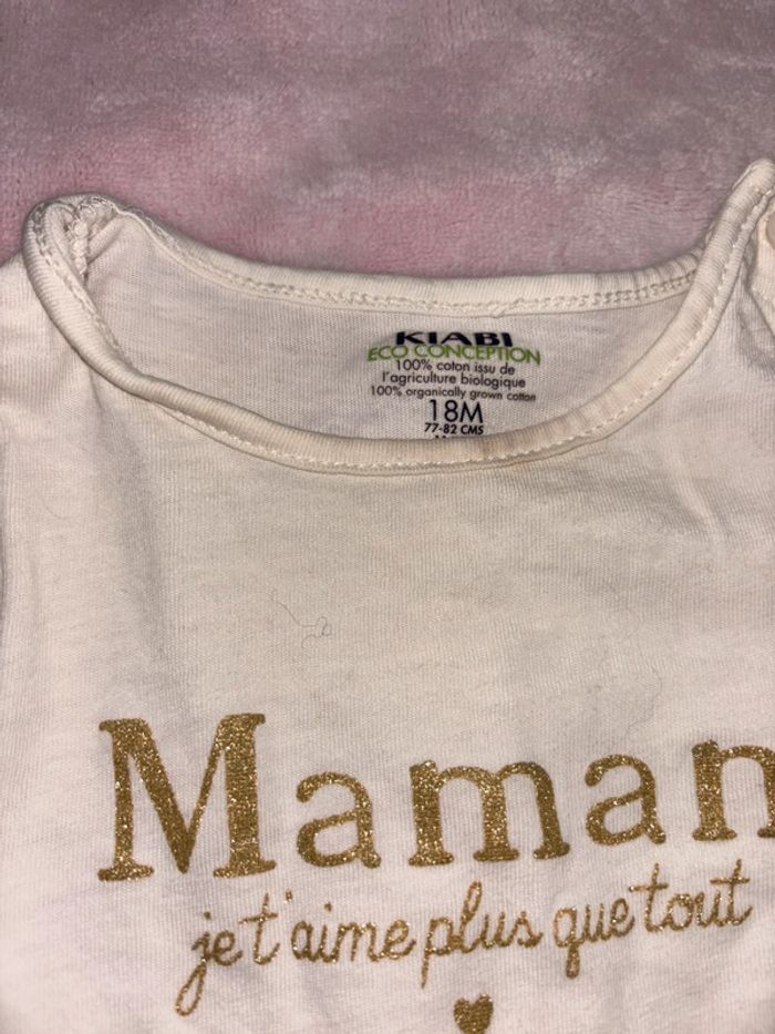 T-shirt, avec motif Maman - photo numéro 2