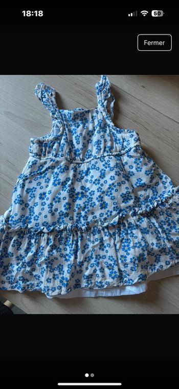 Robe fleuri bébé fille