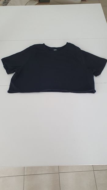 T shirt noir court en S