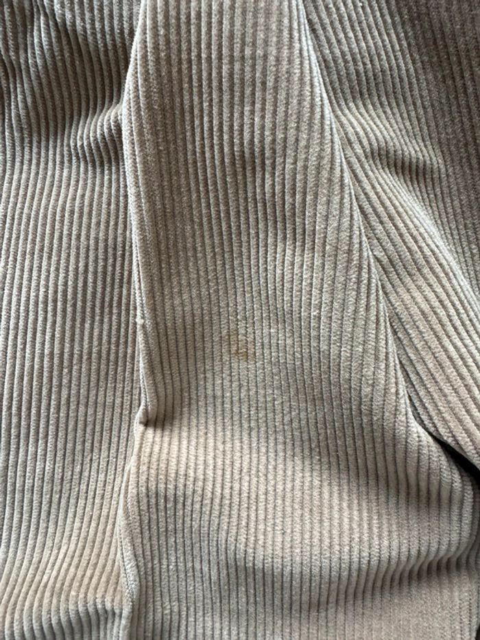 Bermudas femme en velours beige taille M - photo numéro 3