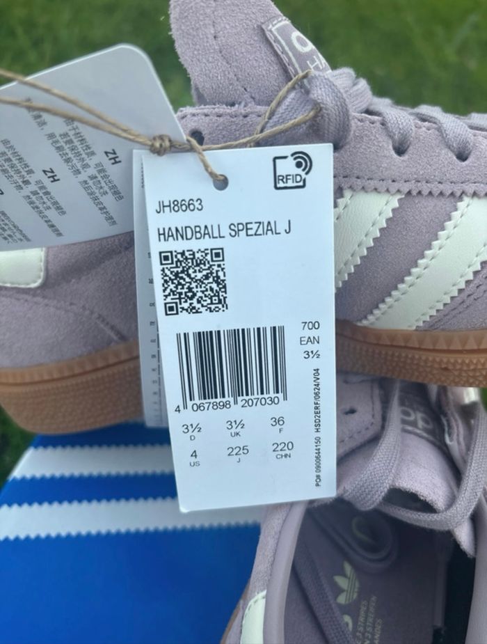 Adidas Spezial en daim lilas - semelle gomme - photo numéro 5