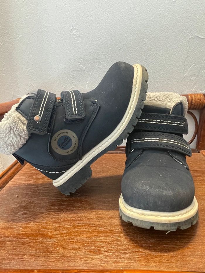 Chaussures chaudes Charlie and Friends bleu et gris pointure 24 - photo numéro 2