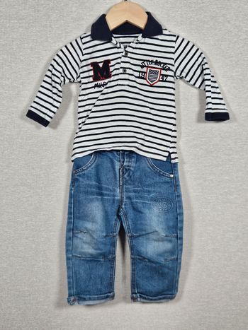 Ensemble 2 pièce polo + jeans Gemo 12 mois 