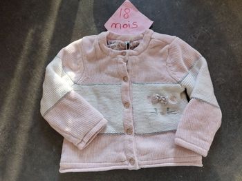 Gros gilet "chat" 18 mois