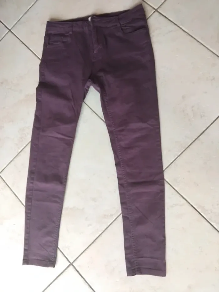 lot de 4 pantalons slim pour femme coupe Jeans, taille M/38 M / 38 / 10 - photo numéro 7