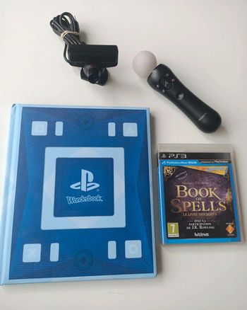 Lot PS3 book of spells : jeu, Wonderbook, motion controller et