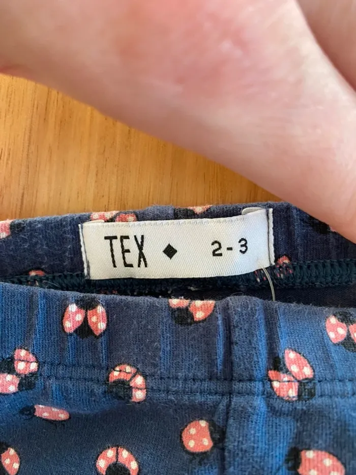Short TEX bleu et rose - photo numéro 4