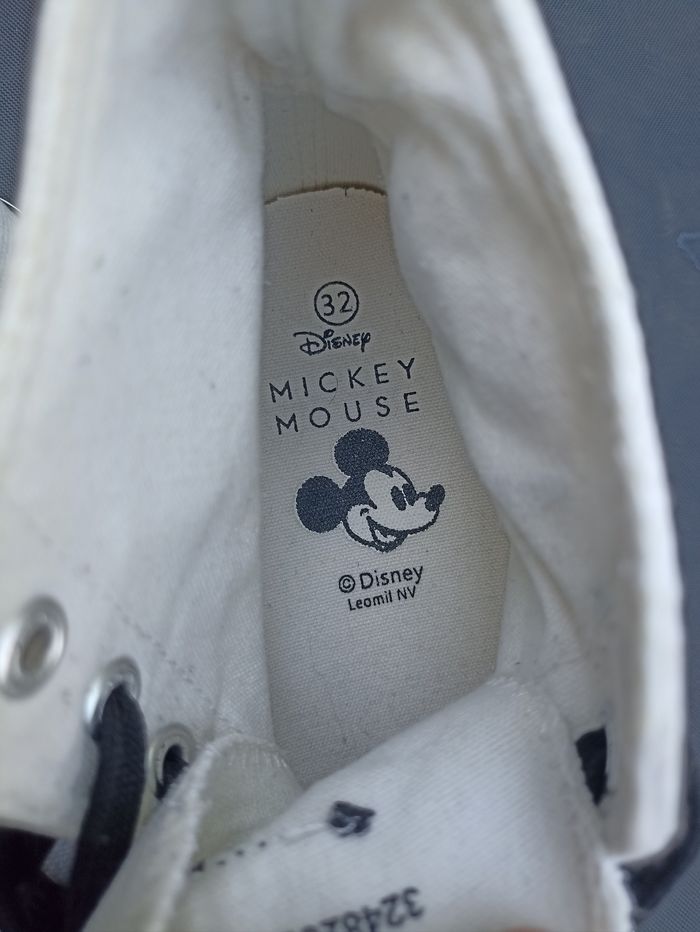 Basket montante en toile blanche Mickey - photo numéro 5