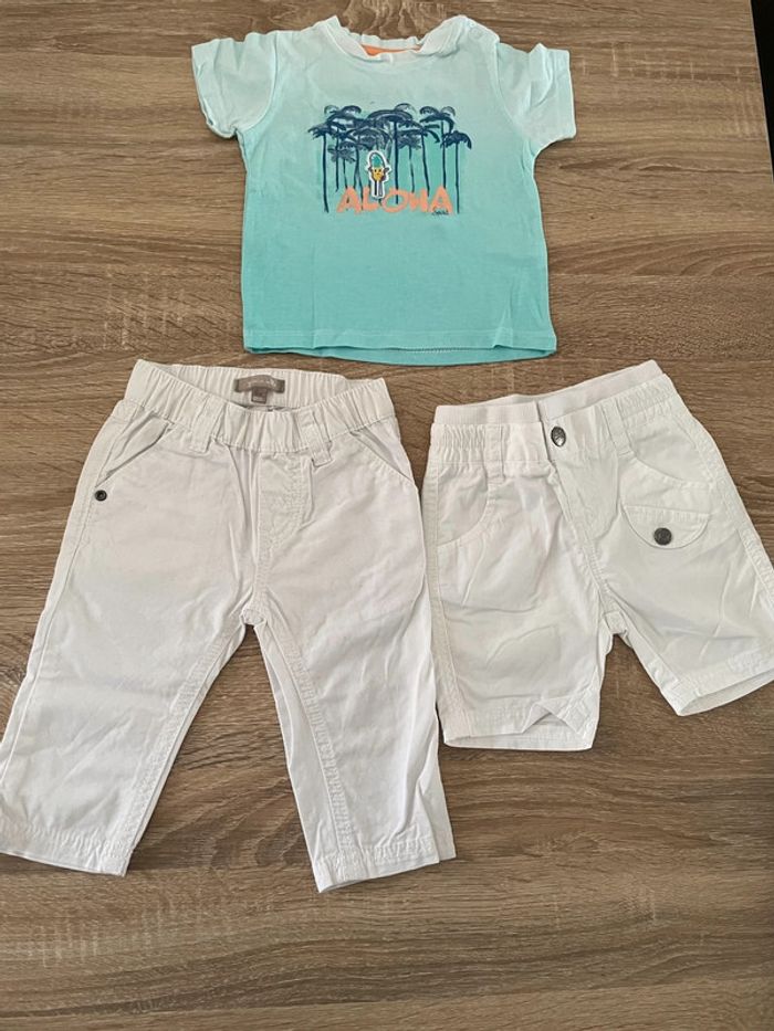 Ensemble t-shirt + short + pantalon