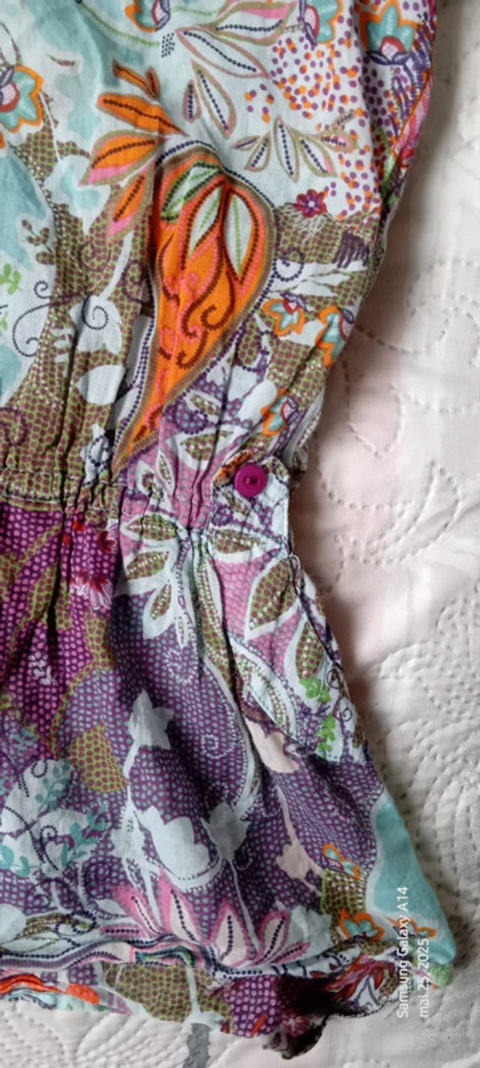 Blouse légère motif fleurs colorées femme 42/44 camaïeu - photo numéro 15