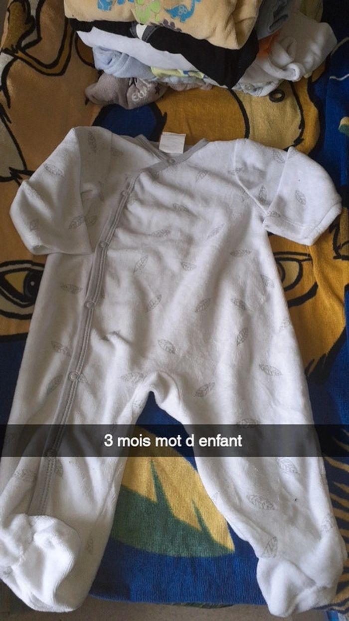 Lot de 10 pyjamas 3 mois - photo numéro 4