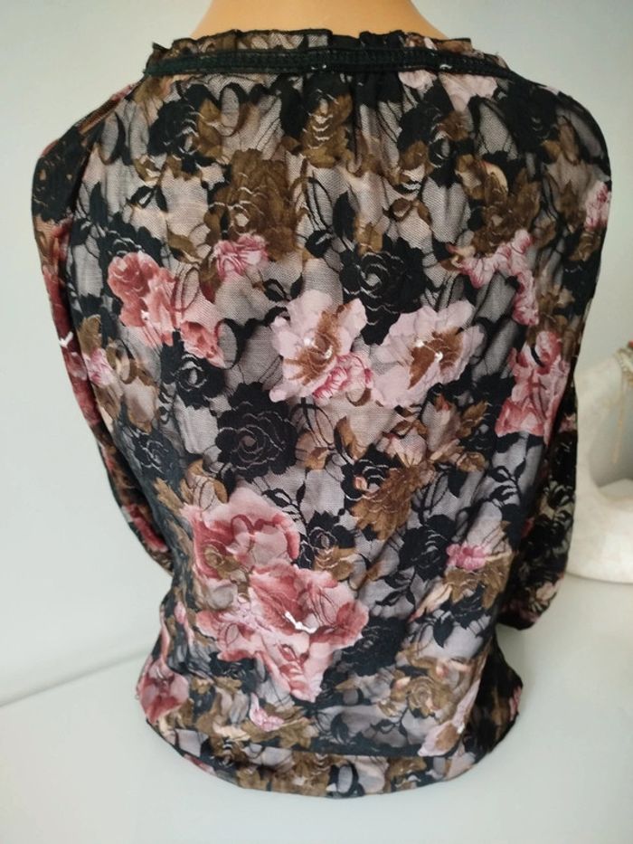 #blouse#manches longues #fleurie - photo numéro 3