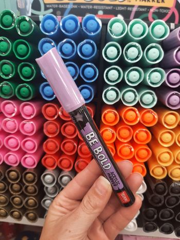 Marqueur acrylique lila legami 