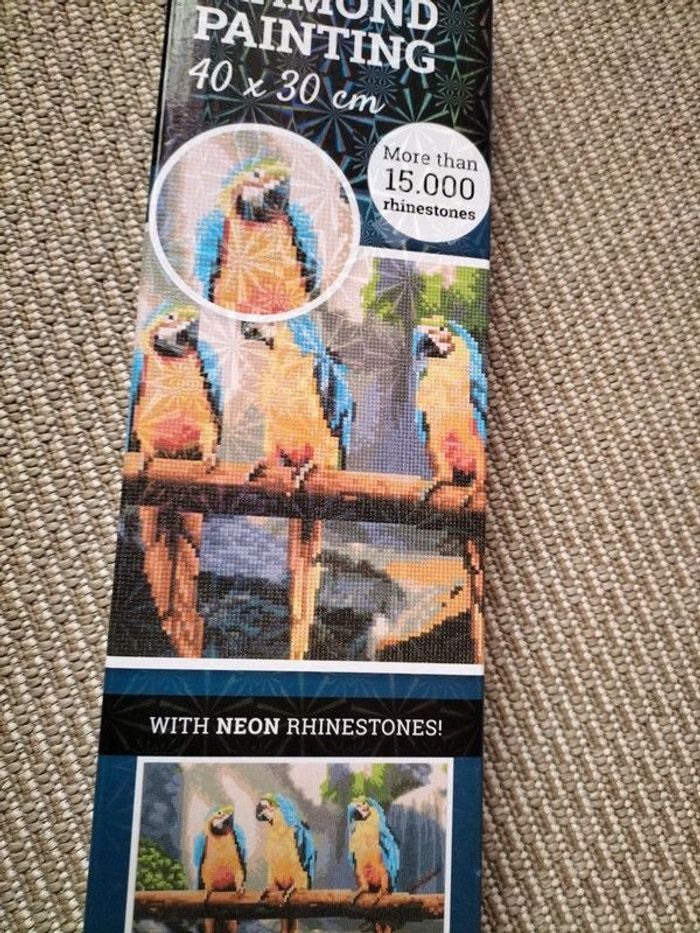 🎨Diamond Painting - 3 perroquets 🎨