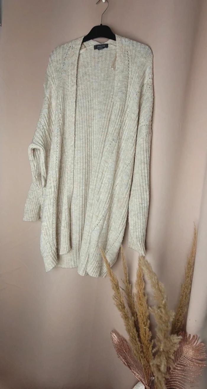 Cardigan / Gilet long beige Primark femme - photo numéro 2
