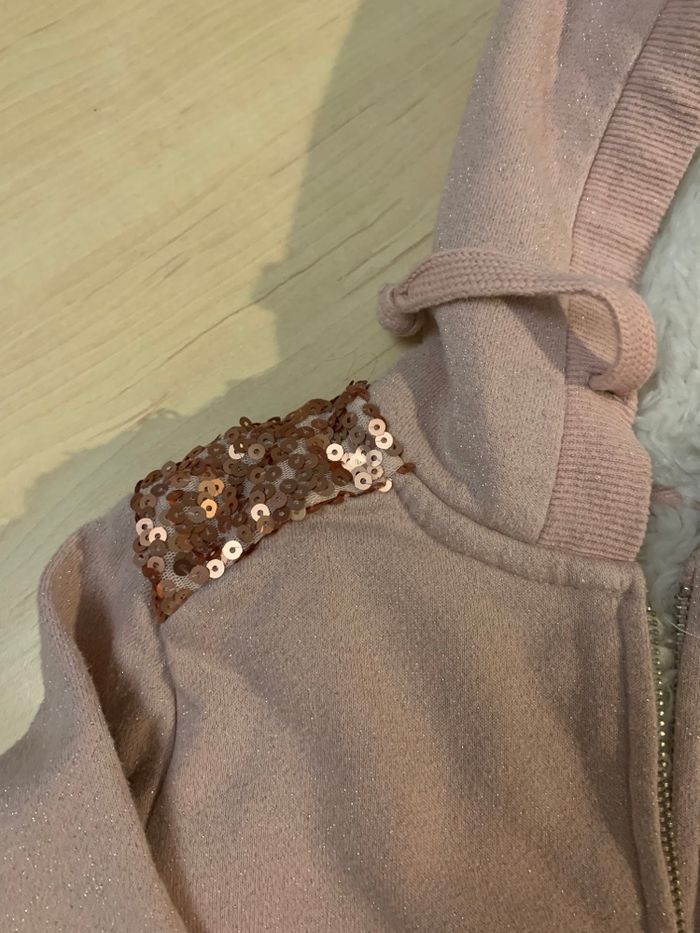 Veste rose pailletées taille 3/4 ans - photo numéro 2