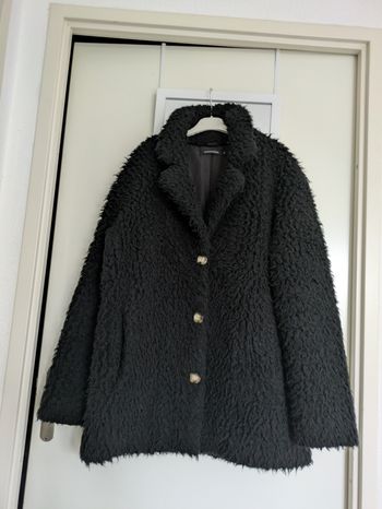 Manteau pilou noir Monoprix 40