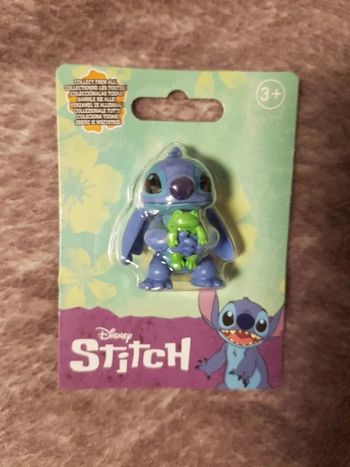 Mini figurine disney lilo & stitch cute frog new sealed
