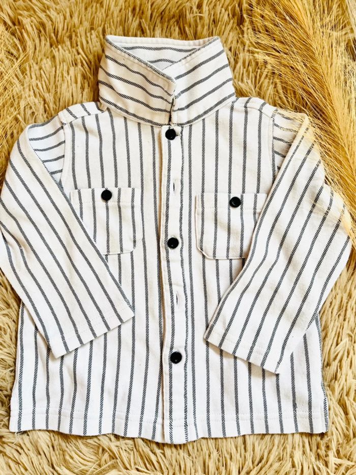 Chemise blanche à rayures - photo numéro 2