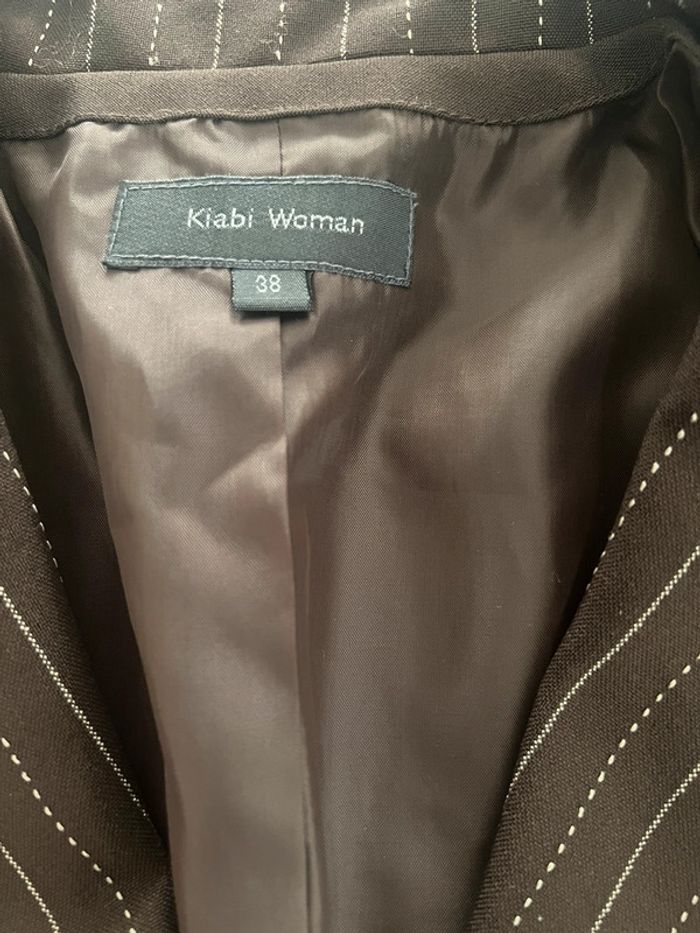 Veste marron rayé - photo numéro 5