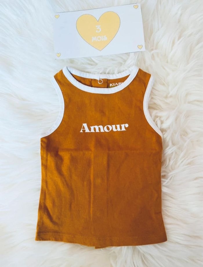 3 mois - T-shirt SM Amour