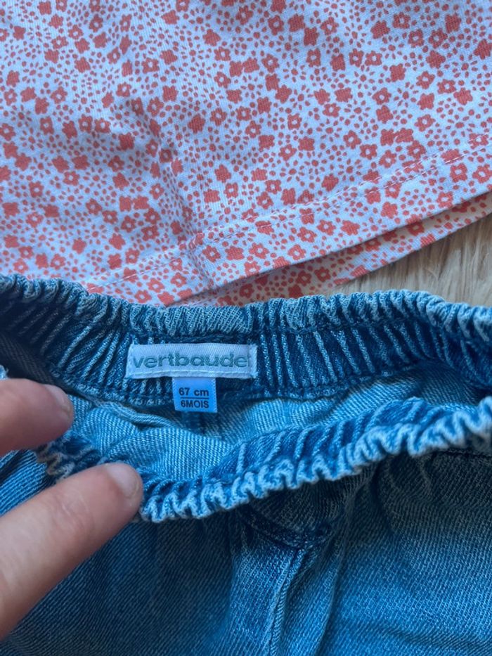 T-shirt + short en jean - photo numéro 5