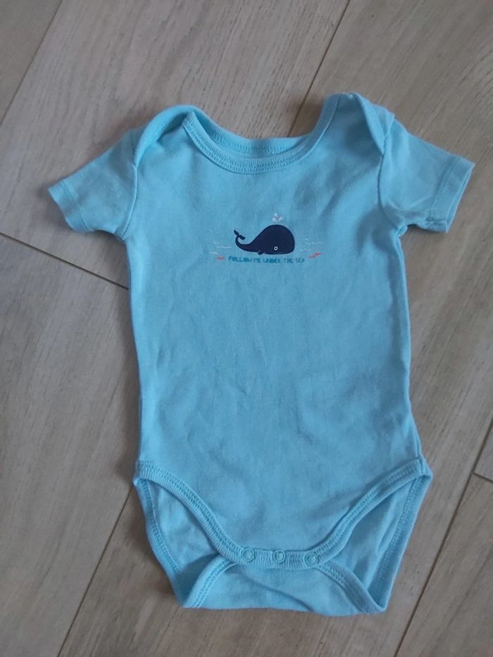 Lot de 2 bodies manches courtes garçon Tex 3 mois (78) - photo numéro 5