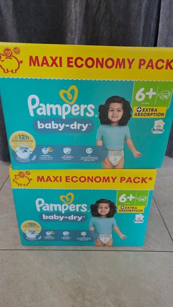 Couches pampers baby dry 6+