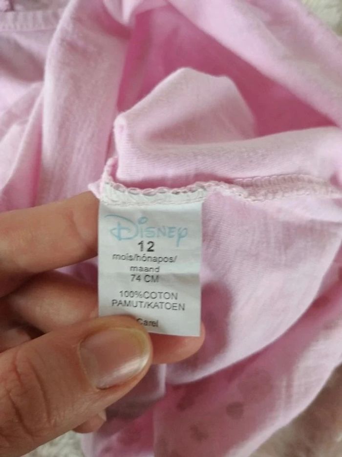 Robe Fille 12 mois Winnie l'ourson Fleurs Disney 100% coton - photo numéro 9
