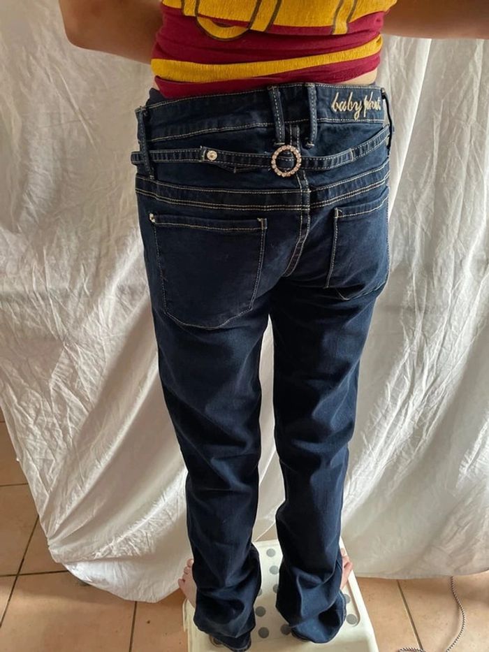Pantalon en jean Baby Phat bleu taille M - photo numéro 2