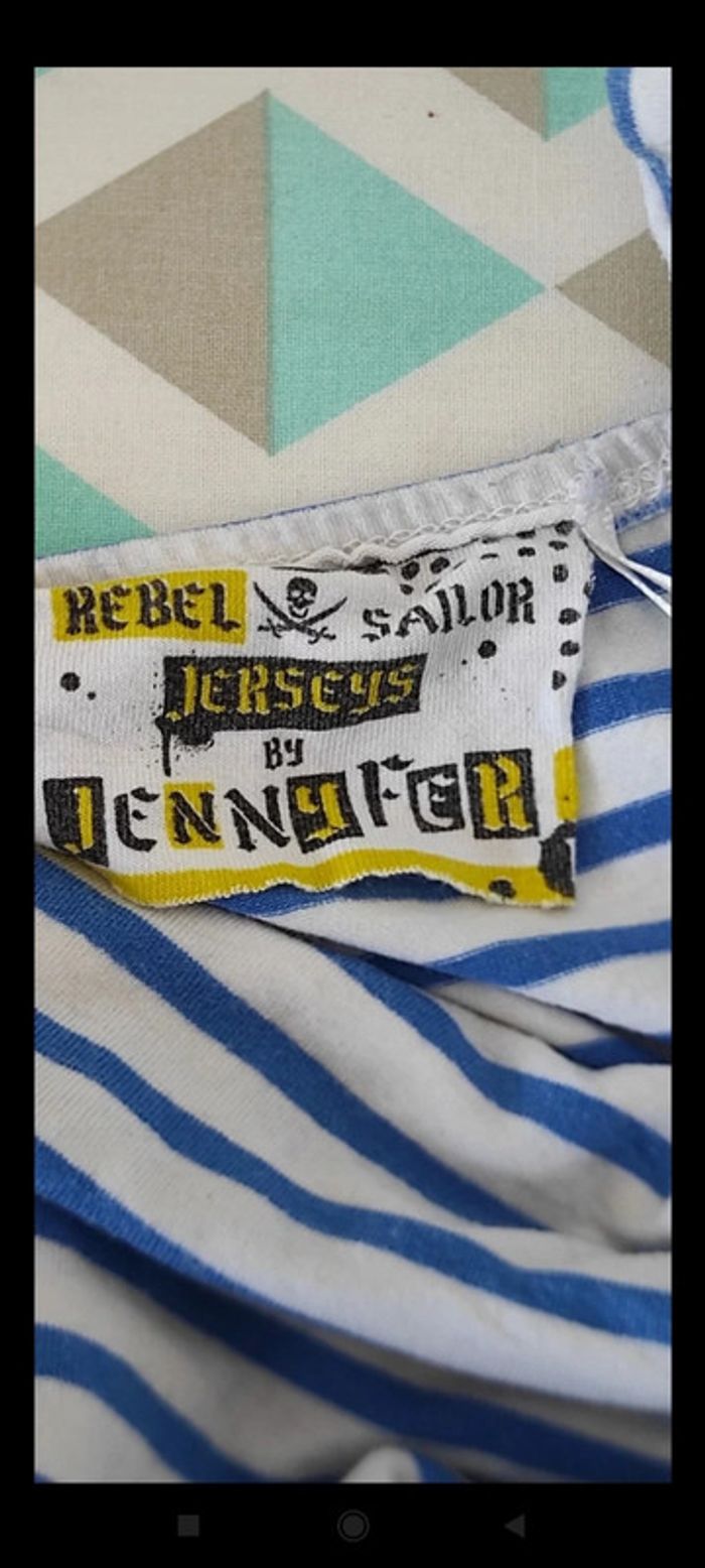 Débardeur rayé taille l - photo numéro 4