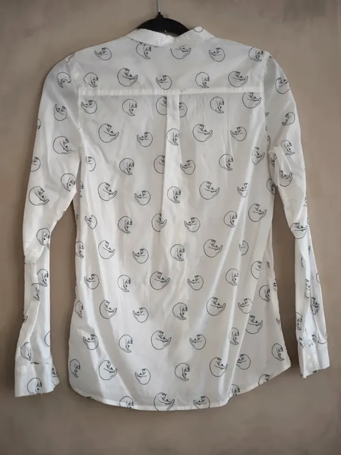 Chemise Monoprix motif chat 36 - photo numéro 5