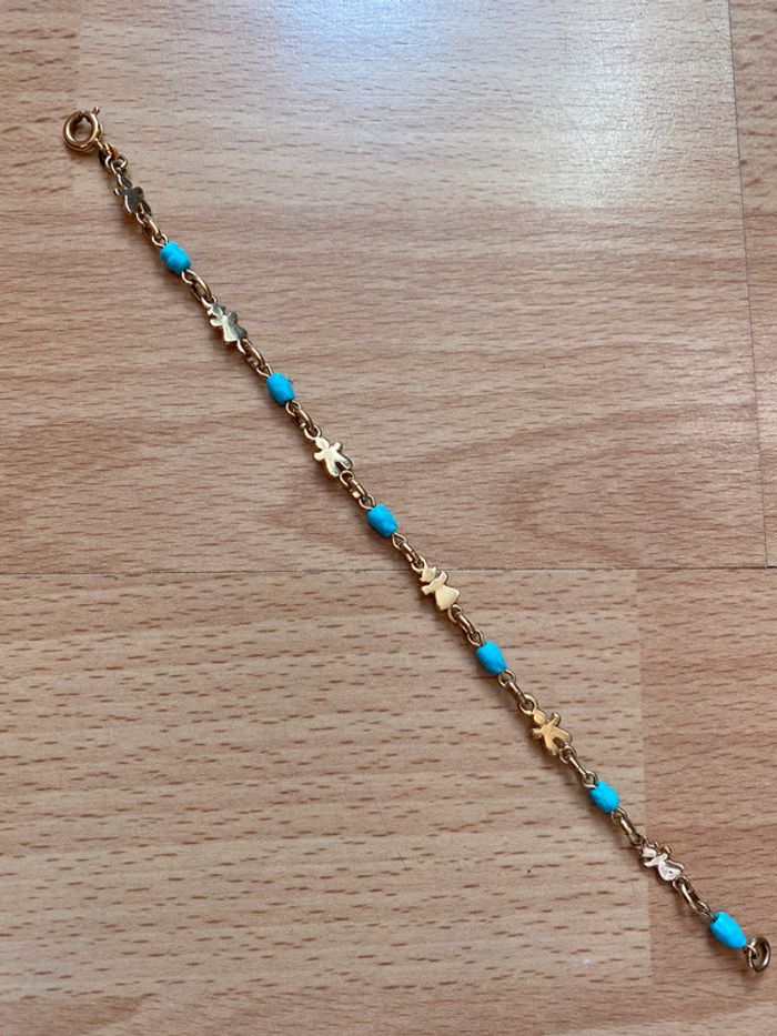 Joli petit bracelet enfants en plaqué or TBE - bijoux fantaisie - photo numéro 2