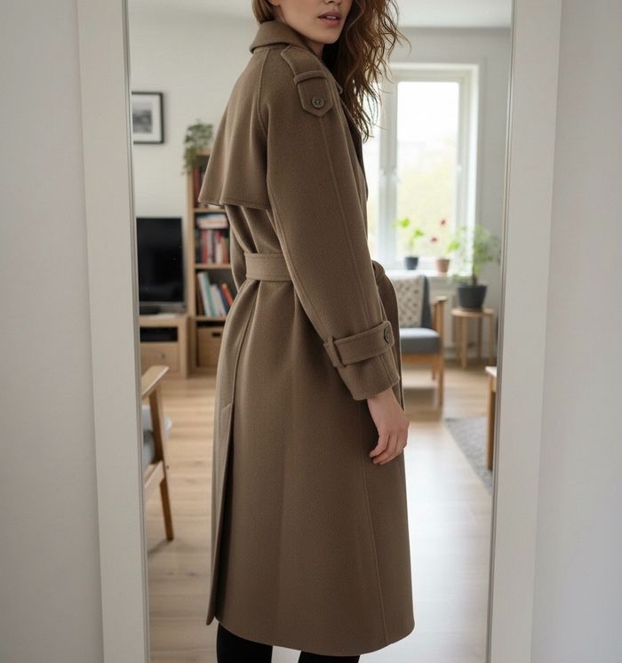 Manteau Trench 76% de laine