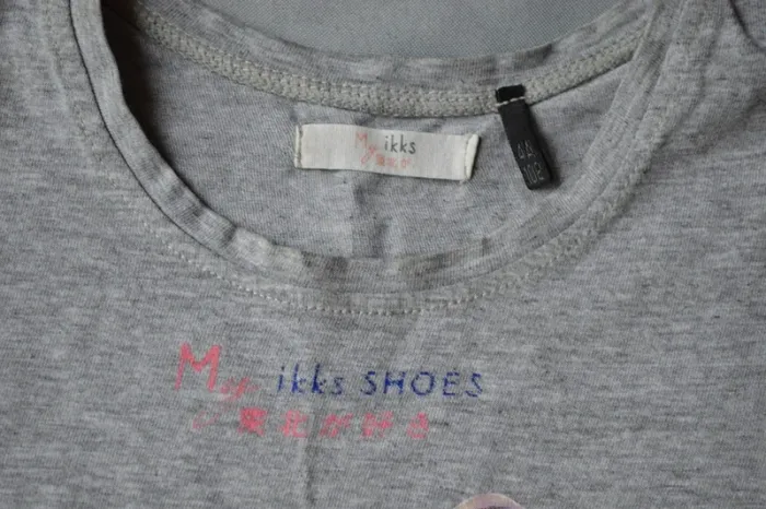 T-shirt IKKS Fille Gris 4 ans - Chaussures Pailletées - photo numéro 3