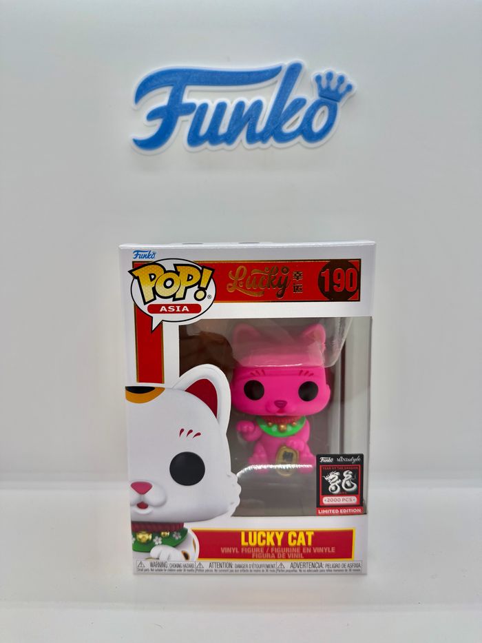 Funko Pop Asia Lucky Cat 190 Pink 2000 Pcs