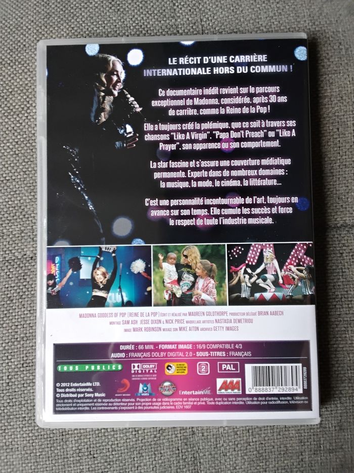 DVD Madonna Goddess of pop - photo numéro 2