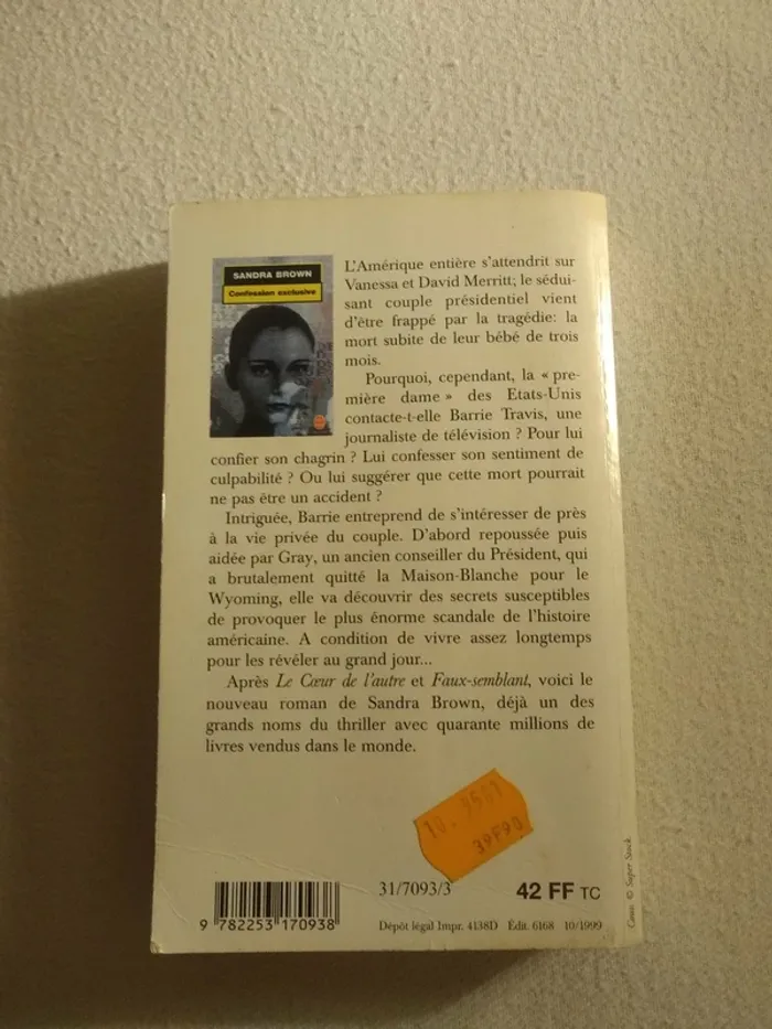 Livre Adulte Sandra Brown - photo numéro 2