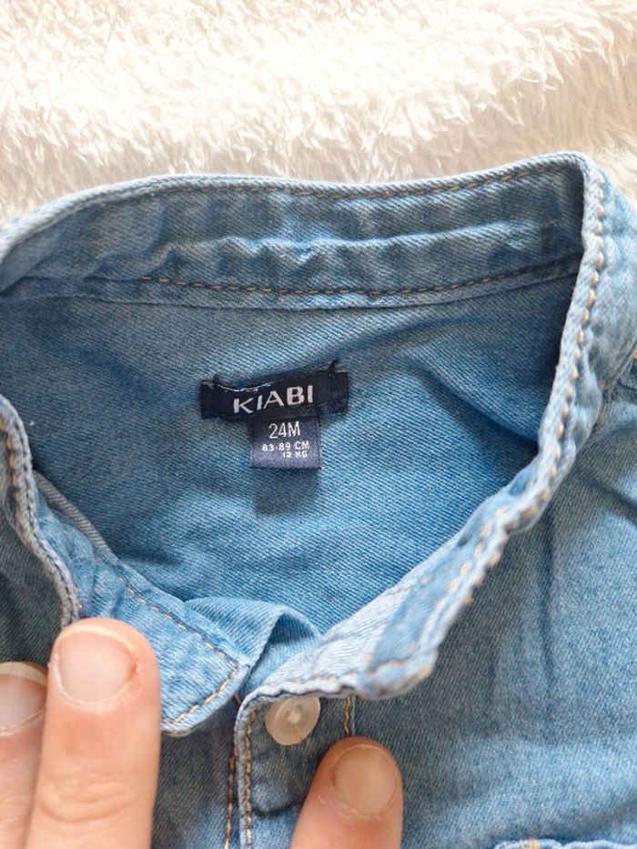 Chemise en jean kiabi - photo numéro 3