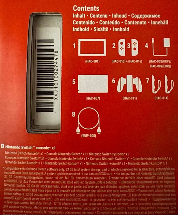 Nintendo switch 1 + 1 jeu + housse de transport - photo numéro 3