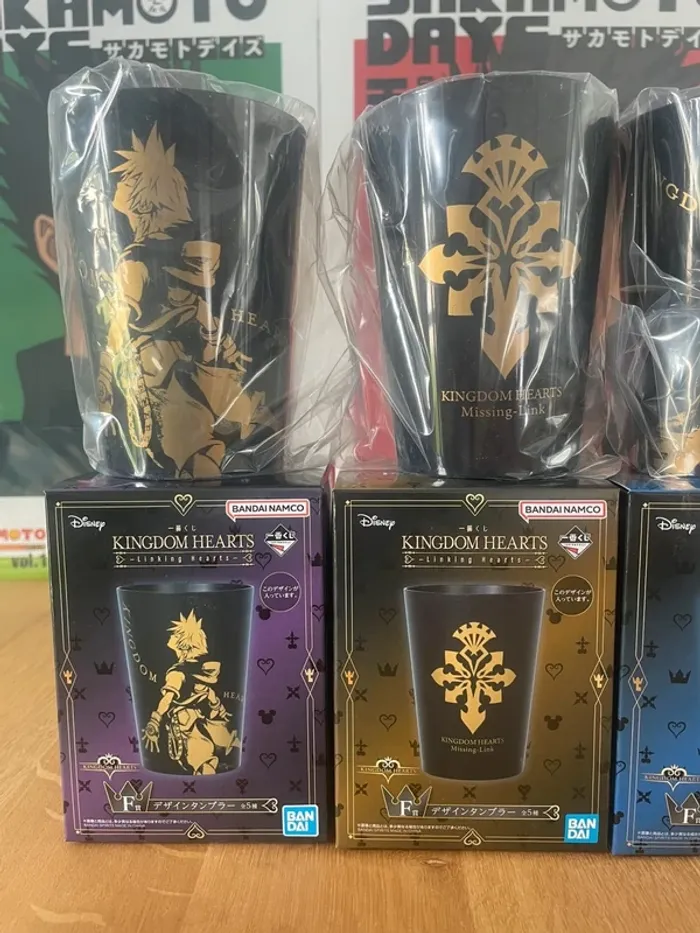 Kingdom Hearts - Set Complet de 5 verres plastiques 320 ml - Ichiban Kuji Linking Hearts (Prize F) - photo numéro 3
