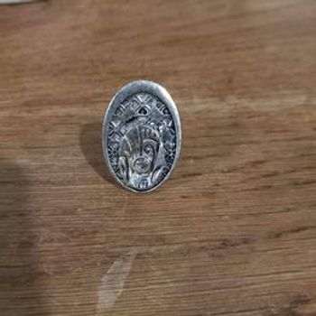 Bague 2 ovales avec un strass