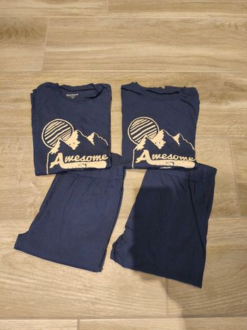 Lot de deux pyjamas fins
