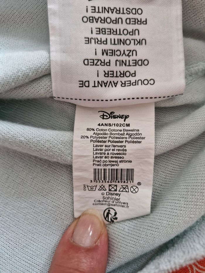 Ensemble pyjama 2 pièces enfant fille garçon 4 ans Disney Animals Coton Polyester - photo numéro 6