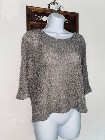 Pull  léger bouclette gris 38/40