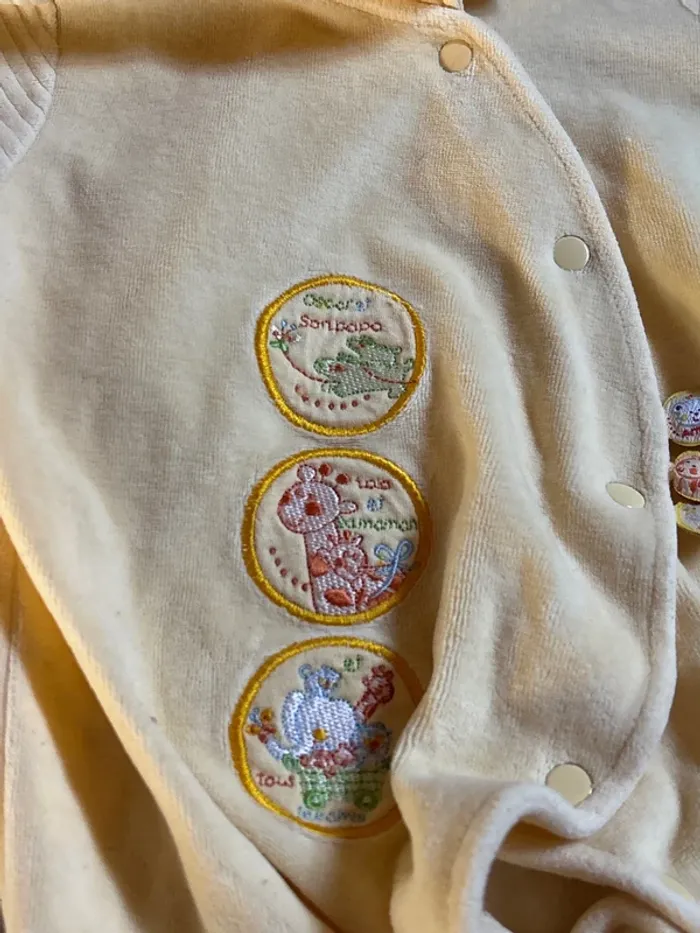 Pyjama grenouillère jaune - photo numéro 2