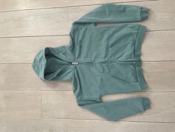 Sweat-shirt à capuche vert Fille