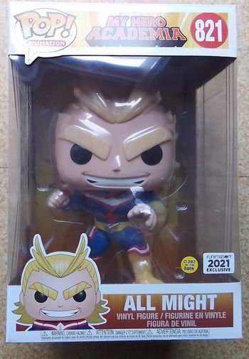 Figurine jumbo pop all might 821 glow in the dark